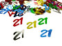 Number 21 Confetti